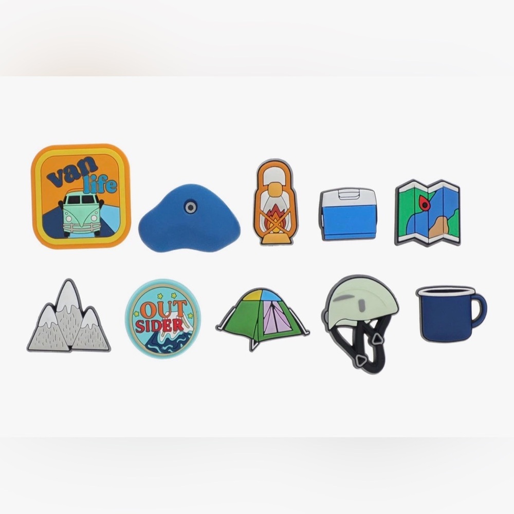 Crocs Rock Climber Original Jibbitz Crocs Charm Uniquely You 10 Pack